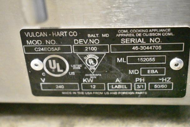BRAND NEW SCRATCH AND DENT! Vulcan C24EO5AF Stainless Steel 5 Pan Boilerless Electric Countertop Steamer with Auto-Fill. 240 Volts, 3/1 Phase. - Image 7 of 8