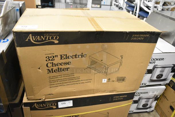 BRAND NEW SCRATCH AND DENT! Avantco 177CHSME32M Commercial Stainless Steel Electric Countertop 32" Cheese Melter With Steel Racks. 208/240 Volts. - Image 2 of 3