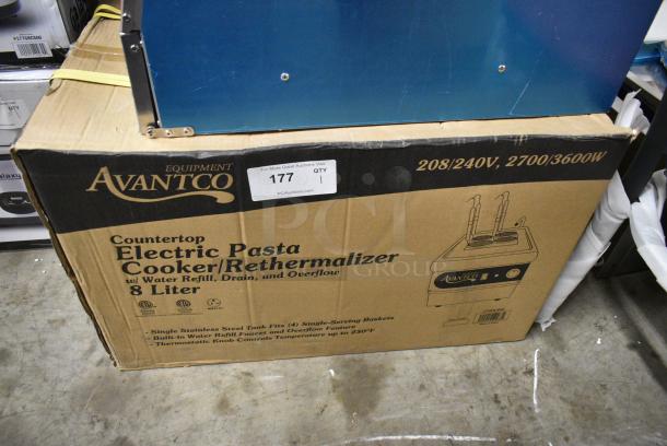 BRAND NEW SCRATCH AND DENT! Avantco 177PC201 Stainless Steel Commercial Countertop Electric Powered Pasta Cooker. 208/240 Volts, 1 Phase. - Image 4 of 5