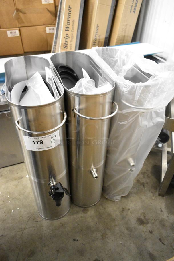 3 BRAND NEW SCRATCH AND DENT! Bunn Stainless Steel Beverage Holder Dispenser. 3 Times Your Bid! - Image 1 of 6