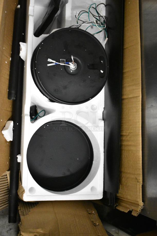 BRAND NEW SCRATCH AND DENT! 664CP96BK Canarm FANBOS 96" Black Variable Speed Industrial Indoor Ceiling Fan CP96BK - 16729 CFM, 105 RPM, 120V, 1 Phase - Image 4 of 6