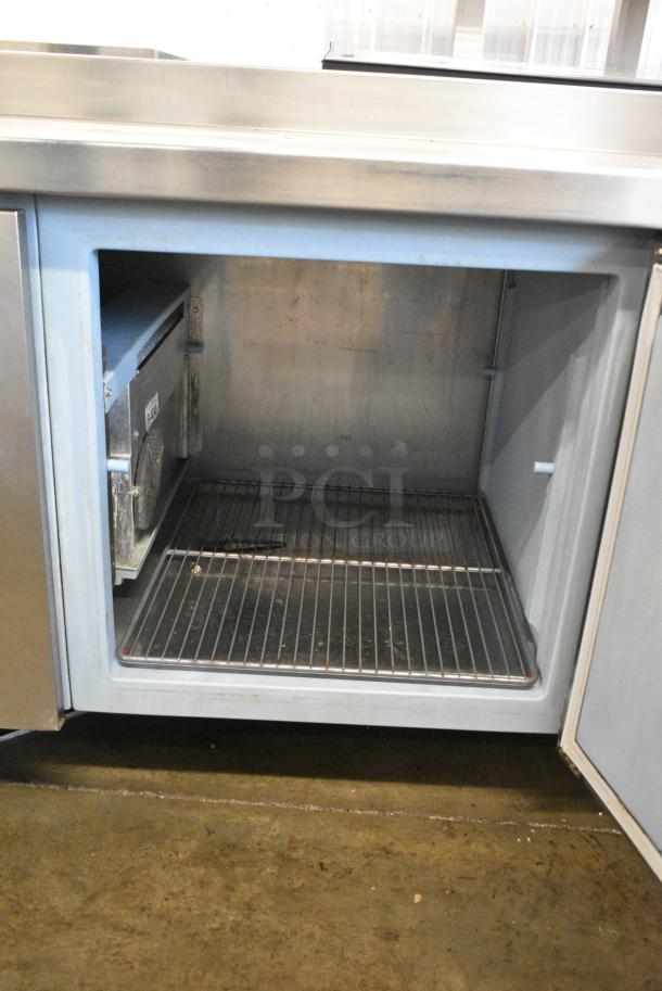 Delfield Stainless Steel Commercial Prep Table on Commercial Casters. 115 Volts, 1 Phase. Tested and Powers On But Does Not Get Cold - Image 5 of 7