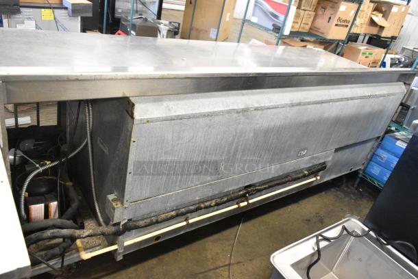 Delfield Stainless Steel Commercial Prep Table on Commercial Casters. 115 Volts, 1 Phase. Tested and Powers On But Does Not Get Cold - Image 6 of 7
