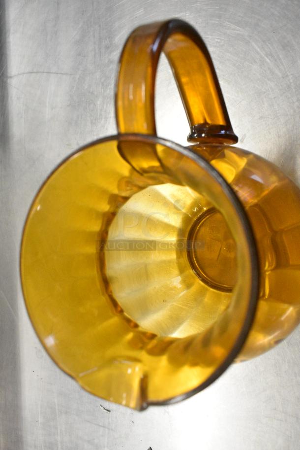 ALL ONE MONEY! Lot of 6 Amber Colored Poly Pitchers - Image 6 of 7