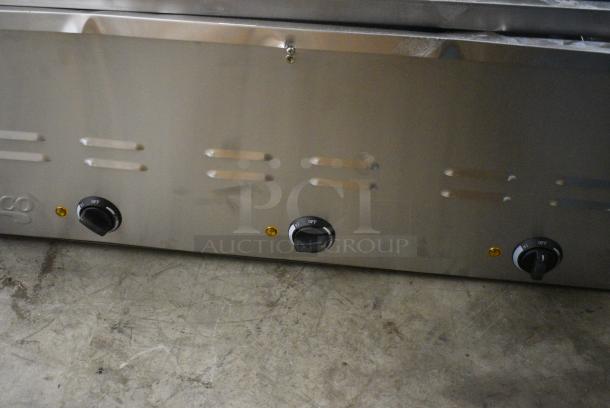 BRAND NEW SCRATCH AND DENT! 2024 Avantco 177STE3S Stainless Steel Three Pan Open Well Electric Steam Table with Undershelf. 120 Volts, 1 Phase. Tested and Working! - Image 5 of 14