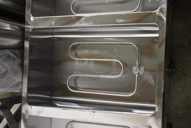 BRAND NEW SCRATCH AND DENT! 2024 Avantco 177STE3S Stainless Steel Three Pan Open Well Electric Steam Table with Undershelf. 120 Volts, 1 Phase. Tested and Working! - Image 10 of 14