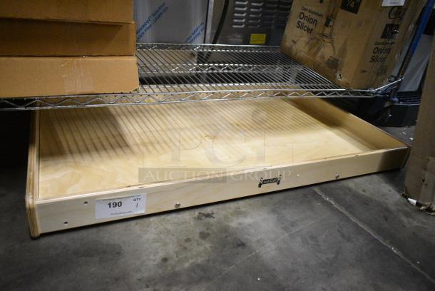 BRAND NEW SCRATCH AND DENT! JonTi Craft Wooden Baltic Birch Storage / Play Table. No Legs. - Image 1 of 3