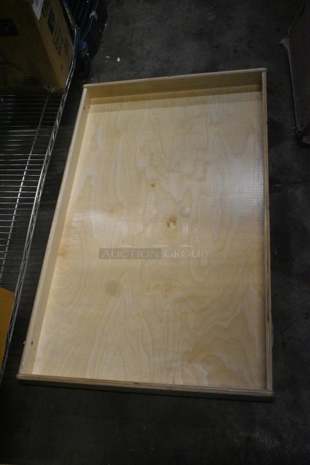 BRAND NEW SCRATCH AND DENT! JonTi Craft Wooden Baltic Birch Storage / Play Table. No Legs. - Image 3 of 3