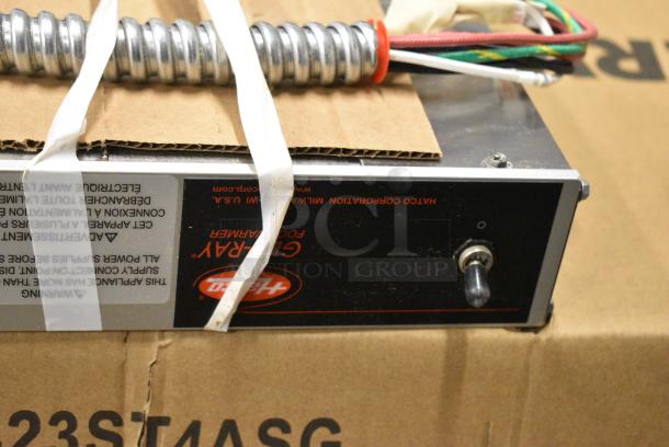 BRAND NEW SCRATCH AND DENT! Hatco GRAHL-30D Glo-Ray 30" Aluminum Dual High Wattage Lighted Infrared Warmer with 3" Spacer and Toggle Controls. 120 Volts, 1 Phase. - Image 4 of 7