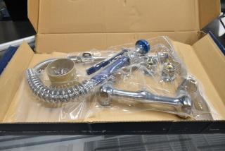 BRAND NEW SCRATCH AND DENT! 750PRWL8X Waterloo 1.15 GPM Low Profile Wall-Mounted Pre-Rinse Faucet with 8" Centers