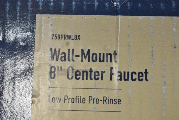 BRAND NEW SCRATCH AND DENT! 750PRWL8X Waterloo 1.15 GPM Low Profile Wall-Mounted Pre-Rinse Faucet with 8" Centers - Image 3 of 4