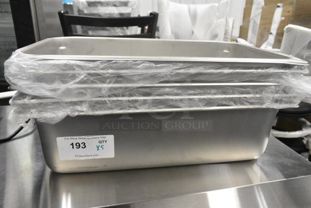 5 BRAND NEW SCRATCH AND DENT! 24711622 Vigor Full Size 6" Deep Anti-Jam Stainless Steel Steam Table / Hotel Pan - 22 Gauge. 5 Times Your Bid! - Image 1 of 6