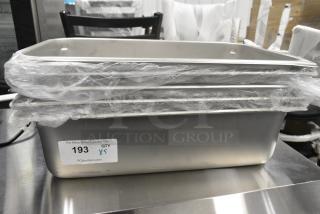 5 BRAND NEW SCRATCH AND DENT! 24711622 Vigor Full Size 6" Deep Anti-Jam Stainless Steel Steam Table / Hotel Pan - 22 Gauge. 5 Times Your Bid!