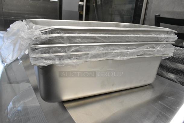 5 BRAND NEW SCRATCH AND DENT! 24711622 Vigor Full Size 6" Deep Anti-Jam Stainless Steel Steam Table / Hotel Pan - 22 Gauge. 5 Times Your Bid! - Image 5 of 6