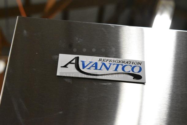 BRAND NEW SCRATCH AND DENT! 2024 Avantco 178A35FHC Stainless Steel Commercial 2 Door Reach In Freezer w/ Poly Coated Racks. 115 Volts, 1 Phase. Tested and Working! - Image 4 of 7