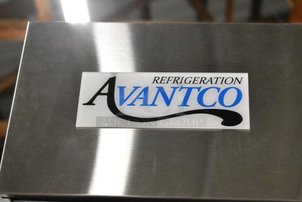 BRAND NEW SCRATCH AND DENT! 2024 Avantco 178A49RHC Stainless Steel Commercial 2 Door Reach In Cooler w/ Poly Coated Racks. 115 Volts, 1 Phase. Tested and Working! - Image 3 of 6