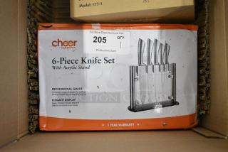 BRAND NEW SCRATCH AND DENT! Cheer CC-KCK002 6 Piece Knife Set