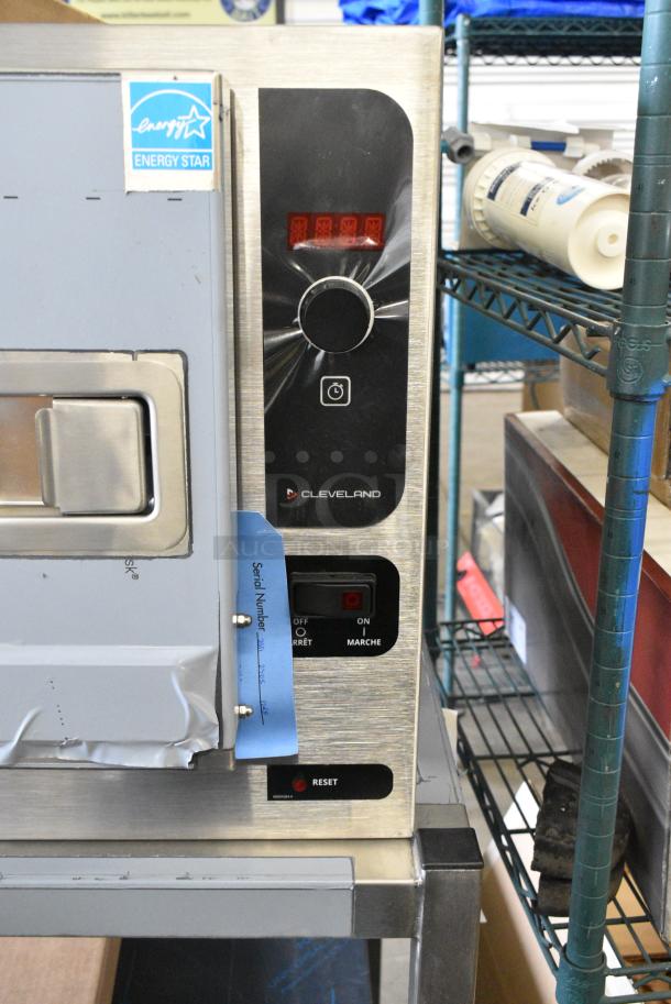 2 BRAND NEW SCRATCH AND DENT! 2023 Cleveland 22CET3.1 Stainless Steel Commercial Electric Powered Single Deck Steam Cabinet on Equipment Stand. 208/220-240 Volts, 1 Phase. 2 Times Your Bid! - Image 4 of 13