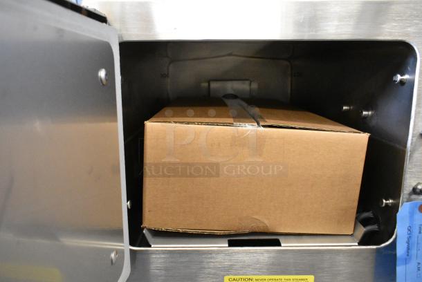 2 BRAND NEW SCRATCH AND DENT! 2023 Cleveland 22CET3.1 Stainless Steel Commercial Electric Powered Single Deck Steam Cabinet on Equipment Stand. 208/220-240 Volts, 1 Phase. 2 Times Your Bid! - Image 10 of 13