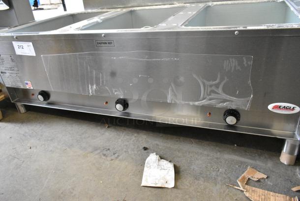 BRAND NEW SCRATCH AND DENT! Eagle DHT3-240 Stainless Steel Commercial 3 Bay Steam Table. 240 Volts, 1 Phase. - Image 6 of 8
