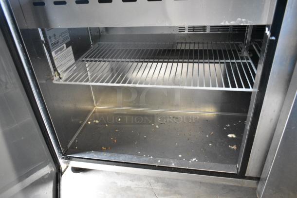 Turbo Air MST-60-24-N Stainless Steel Commercial Sandwich Salad Prep Table Bain Marie Mega Top on Commercial Casters. 115 Volts, 1 Phase. Tested and Powers On But Does Not Get Cold - Image 7 of 10
