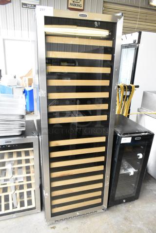 Whynter BWR-1642DZ 164 Bottle Built-in Stainless Steel Dual Zone Compressor Wine Refrigerator Merchandiser. 120 Volts, 1 Phase. Tested and Working!