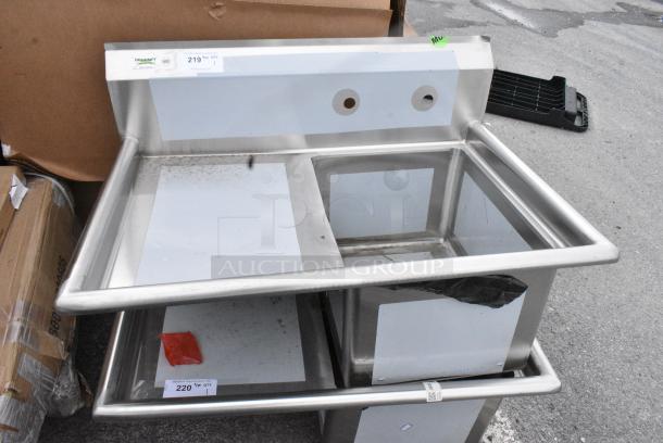 BRAND NEW SCRATCH AND DENT! Regency 600S1162018L Stainless Steel Single Bay Sink w/ Left Side Drain Board. - Image 5 of 8