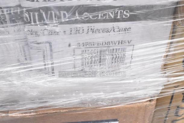 25 BRAND NEW! Boxes Including 130WBKFORKH Choice Black Heavy Weight Wrapped Polystyrene Plastic Fork - 1000/Case, 500MFTN Lavex Natural Brown Kraft M-Fold (Multifold) Towel - 4000/Case, 394365L Noble Products Powder-Free Disposable Clear Vinyl Gloves for Foodservice - Large - 1000/Case, 612FHL1230 Choice Foil Steam Table Pan Lid - Half Size - 100/Case, 500TW14 Choice 14 oz. Translucent Thin Wall Plastic Cold Cup - 1000/Case, Solo Ultra Clear™ TD24 24 oz. Customizable Clear PET Plastic Cold Cup - 600/Case, 347SPBD8WHSV Visions 8" Square White Plastic Plate with Silver Bands - 120/Case, 129MCR50B Choice 43 oz. Black Round Microwavable Heavy Weight Container with Lid 9" - 150/Case. 25 Times Your Bid! May Be Missing Pieces - Image 6 of 18