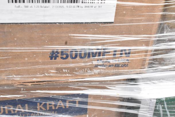 25 BRAND NEW! Boxes Including 130WBKFORKH Choice Black Heavy Weight Wrapped Polystyrene Plastic Fork - 1000/Case, 500MFTN Lavex Natural Brown Kraft M-Fold (Multifold) Towel - 4000/Case, 394365L Noble Products Powder-Free Disposable Clear Vinyl Gloves for Foodservice - Large - 1000/Case, 612FHL1230 Choice Foil Steam Table Pan Lid - Half Size - 100/Case, 500TW14 Choice 14 oz. Translucent Thin Wall Plastic Cold Cup - 1000/Case, Solo Ultra Clear™ TD24 24 oz. Customizable Clear PET Plastic Cold Cup - 600/Case, 347SPBD8WHSV Visions 8" Square White Plastic Plate with Silver Bands - 120/Case, 129MCR50B Choice 43 oz. Black Round Microwavable Heavy Weight Container with Lid 9" - 150/Case. 25 Times Your Bid! May Be Missing Pieces - Image 7 of 18