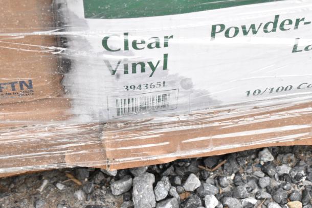 25 BRAND NEW! Boxes Including 130WBKFORKH Choice Black Heavy Weight Wrapped Polystyrene Plastic Fork - 1000/Case, 500MFTN Lavex Natural Brown Kraft M-Fold (Multifold) Towel - 4000/Case, 394365L Noble Products Powder-Free Disposable Clear Vinyl Gloves for Foodservice - Large - 1000/Case, 612FHL1230 Choice Foil Steam Table Pan Lid - Half Size - 100/Case, 500TW14 Choice 14 oz. Translucent Thin Wall Plastic Cold Cup - 1000/Case, Solo Ultra Clear™ TD24 24 oz. Customizable Clear PET Plastic Cold Cup - 600/Case, 347SPBD8WHSV Visions 8" Square White Plastic Plate with Silver Bands - 120/Case, 129MCR50B Choice 43 oz. Black Round Microwavable Heavy Weight Container with Lid 9" - 150/Case. 25 Times Your Bid! May Be Missing Pieces - Image 8 of 18
