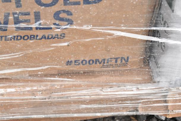 25 BRAND NEW! Boxes Including 130WBKFORKH Choice Black Heavy Weight Wrapped Polystyrene Plastic Fork - 1000/Case, 500MFTN Lavex Natural Brown Kraft M-Fold (Multifold) Towel - 4000/Case, 394365L Noble Products Powder-Free Disposable Clear Vinyl Gloves for Foodservice - Large - 1000/Case, 612FHL1230 Choice Foil Steam Table Pan Lid - Half Size - 100/Case, 500TW14 Choice 14 oz. Translucent Thin Wall Plastic Cold Cup - 1000/Case, Solo Ultra Clear™ TD24 24 oz. Customizable Clear PET Plastic Cold Cup - 600/Case, 347SPBD8WHSV Visions 8" Square White Plastic Plate with Silver Bands - 120/Case, 129MCR50B Choice 43 oz. Black Round Microwavable Heavy Weight Container with Lid 9" - 150/Case. 25 Times Your Bid! May Be Missing Pieces - Image 9 of 18