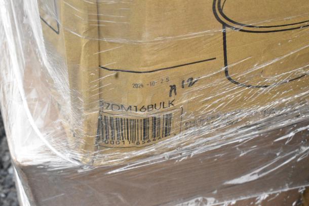 25 BRAND NEW! Boxes Including 130WBKFORKH Choice Black Heavy Weight Wrapped Polystyrene Plastic Fork - 1000/Case, 500MFTN Lavex Natural Brown Kraft M-Fold (Multifold) Towel - 4000/Case, 394365L Noble Products Powder-Free Disposable Clear Vinyl Gloves for Foodservice - Large - 1000/Case, 612FHL1230 Choice Foil Steam Table Pan Lid - Half Size - 100/Case, 500TW14 Choice 14 oz. Translucent Thin Wall Plastic Cold Cup - 1000/Case, Solo Ultra Clear™ TD24 24 oz. Customizable Clear PET Plastic Cold Cup - 600/Case, 347SPBD8WHSV Visions 8" Square White Plastic Plate with Silver Bands - 120/Case, 129MCR50B Choice 43 oz. Black Round Microwavable Heavy Weight Container with Lid 9" - 150/Case. 25 Times Your Bid! May Be Missing Pieces - Image 11 of 18
