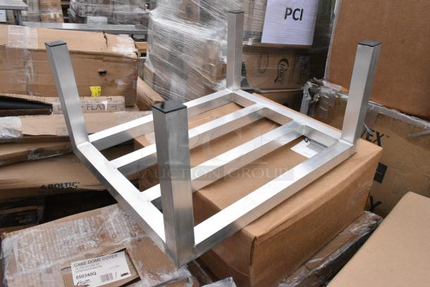 15 BRAND NEW! Boxes Including 600MBR48 Regency 48" Stainless Steel Mop / Broom Rack with 5 Holders, 475TCLD55GN Lavex 55 Gallon Green Round Commercial Trash Can Lid, 550340Q Anchor Hocking 340Q 11 1/4" Glass Canton Cake Dome, 600DUN202412 Regency 24" x 20" x 12" Aluminum Dunnage Rack - 1,500 lb. Capacity, Lavex 475TCLD20WH Lavex 20 Gallon White Round Commercial Trash Can Lid, 21810551H Cato 10551-H Chief Red Surface-Mounted Fire Extinguisher Cabinet with Hammer Attachment for 5 lb. Fire Extinguishers. 15 Times Your Bid! May Be Missing Pieces - Image 6 of 10
