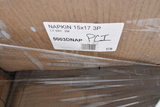30 BRAND NEW! Boxes Including 395SP10W Choice Square Plates, 5003DNAP Choice 15" x 17" White 3-Ply Dinner Napkin - 2000/Case, 760SOUP8KB Choice 8 oz. Kraft Poly-Coated Paper Food Cup - 1000/Case, 500L1020W Choice White Hot Paper Cup Travel Lid for 10-24 oz. Standard Cups and 8 oz. Squat Cups - 1000/Case, 500LFLAT Choice Clear Flat Lid with Straw Slot - 9, 12, 16, 20, and 24 oz. - 1000/Case, 500CC16 Choice Clear PET Customizable Plastic Cold Cup - 16 oz. - 1000/Case. 30 Times Your Bid! May Be Missing Pieces - Image 4 of 8