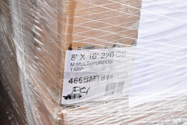 25 BRAND NEW! Boxes Including 351CASTER6 Cooking Performance Group 351CASTER6 6 3/4" Range Plate Casters - 6/Set, Avantco 178CARTRIDGE Automatic Door Swing Cartridge, BMT-1012 Tarp, 466BMT816 Xpose Safety 8' x 16' Black Heavy-Duty Weatherproof 6.5 oz. Multipurpose Mesh Tarp BMT-816. 25 Times Your Bid! May Be Missing Pieces - Image 7 of 7