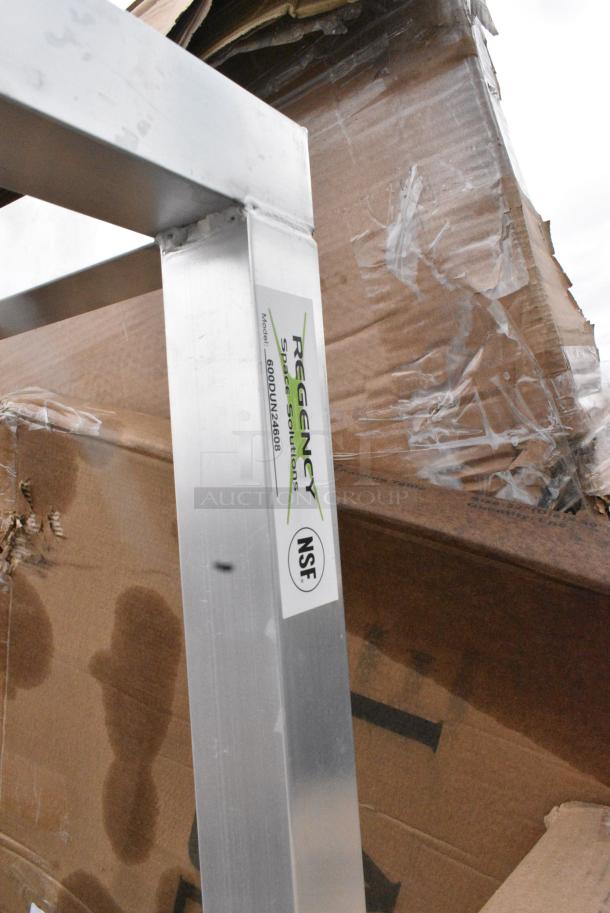 BRAND NEW SCRATCH AND DENT! Regency 600DUN24608 60" x 24" x 8" Aluminum Dunnage Rack - 1850 lb. Capacity - Image 2 of 2