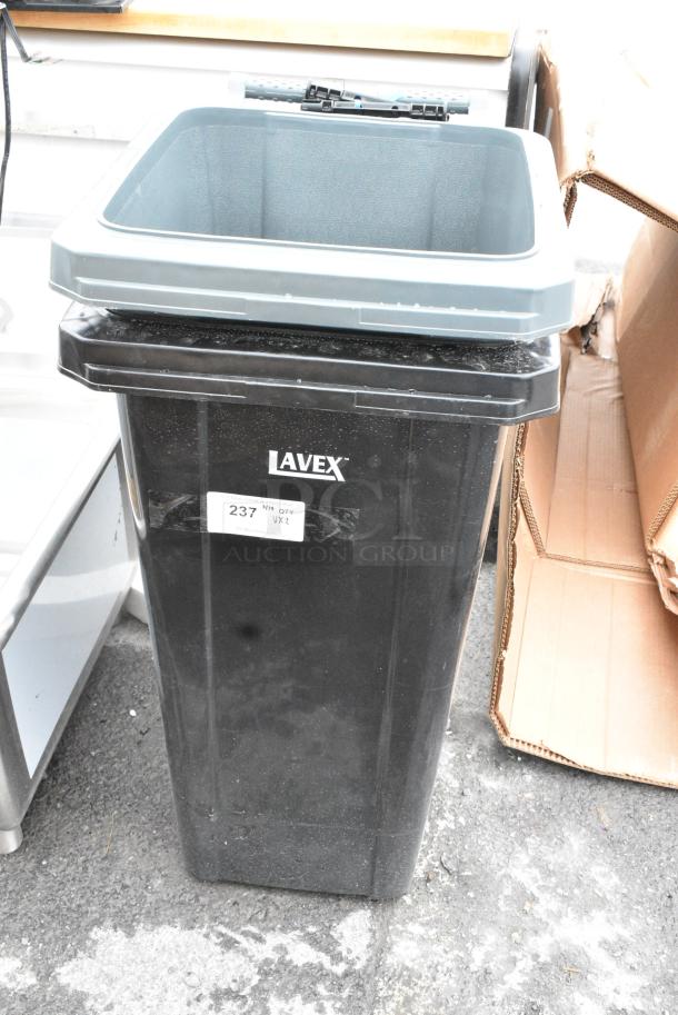 2 BRAND NEW SCRATCH AND DENT! Lavex Poly Trash Can. 2 Times Your Bid! - Image 1 of 4