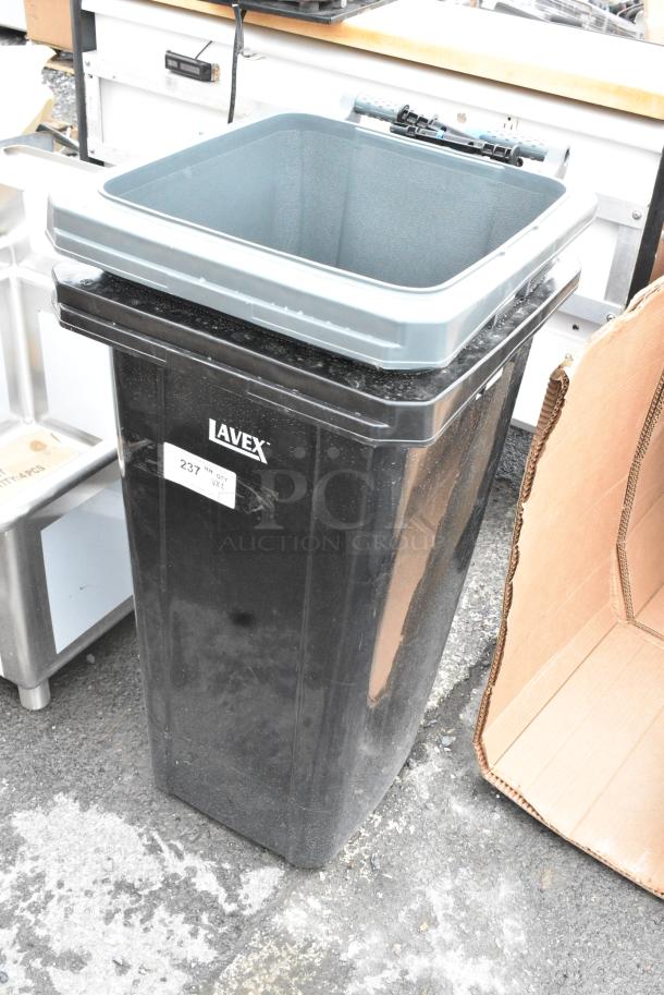 2 BRAND NEW SCRATCH AND DENT! Lavex Poly Trash Can. 2 Times Your Bid! - Image 2 of 4