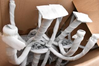 8 BRAND NEW SCRATCH AND DENT! Grossfillex High Top Metal Outdoor Table Bases. 8 Times Your Bid!
