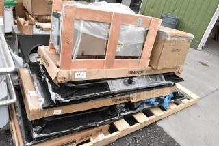 7 BRAND NEW SCRATCH AND DENT! Items Including Two 109RACKECON Steelton 20 Pan End Load Bun / Sheet Pan Rack - Unassembled, 600GT20 Regency 40 lb. 20 GPM Grease Trap with 3" Non-Threaded Connections, 3492430BBESP Lancaster Table & Seating 24" x 30" Wood Butcher Block Table Top with Espresso Finish, 600IB1836CP Regency 18" x 36" Underbar Ice Bin with 7 Circuit Post-Mix Cold Plate and Bottle Holders - 79 lb. 7 Times Your Bid!