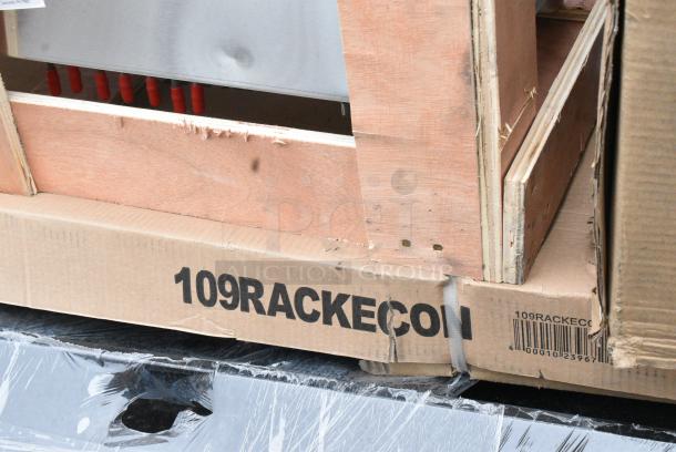 7 BRAND NEW SCRATCH AND DENT! Items Including Two 109RACKECON Steelton 20 Pan End Load Bun / Sheet Pan Rack - Unassembled, 600GT20 Regency 40 lb. 20 GPM Grease Trap with 3" Non-Threaded Connections, 3492430BBESP Lancaster Table & Seating 24" x 30" Wood Butcher Block Table Top with Espresso Finish, 600IB1836CP Regency 18" x 36" Underbar Ice Bin with 7 Circuit Post-Mix Cold Plate and Bottle Holders - 79 lb. 7 Times Your Bid! - Image 5 of 8