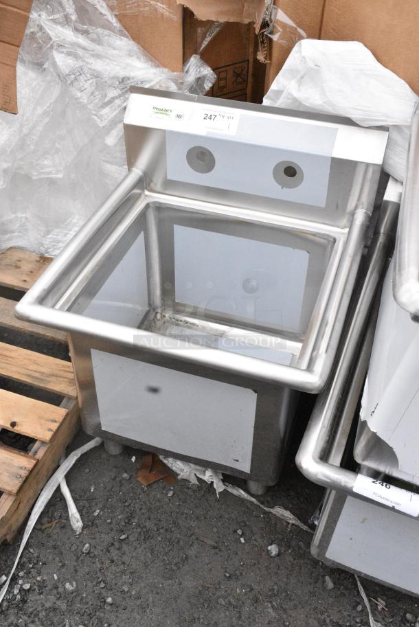 BRAND NEW SCRATCH AND DENT! Regency 600S11818 Stainless Steel Single Bay Sink. No Legs. - Image 2 of 5