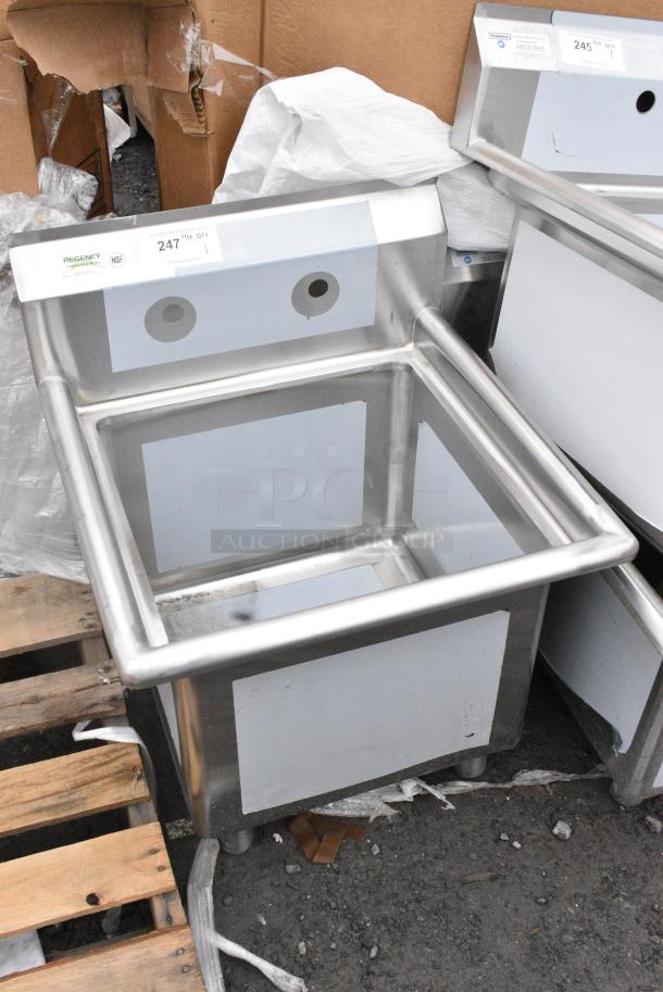 BRAND NEW SCRATCH AND DENT! Regency 600S11818 Stainless Steel Single Bay Sink. No Legs. - Image 3 of 5