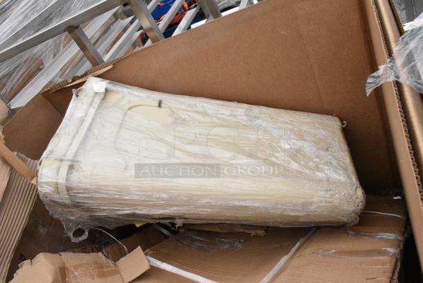 6 BRAND NEW SCRATCH AND DENT! Items Including 600TB2448G Regency 24" x 48" 18-Gauge 304 Stainless Steel Commercial Work Table with 4" Backsplash and Galvanized Undershelf, 600TB2460S Table. 6 Times Your Bid! May Be Missing Pieces. - Image 3 of 6