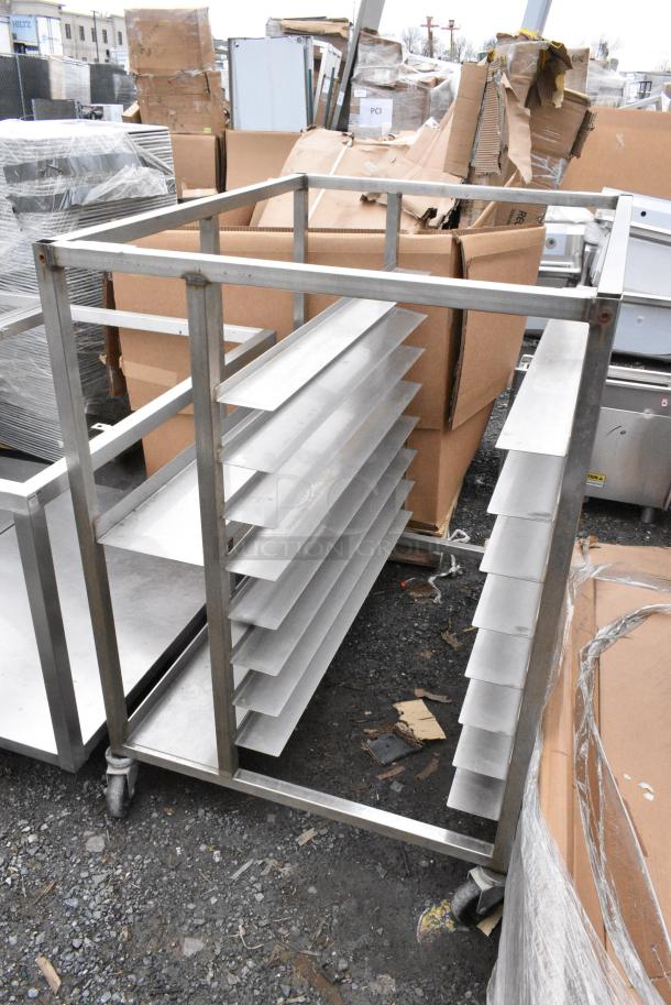 Metal Commercial Pan Rack on Commercial Casters. - Image 2 of 5