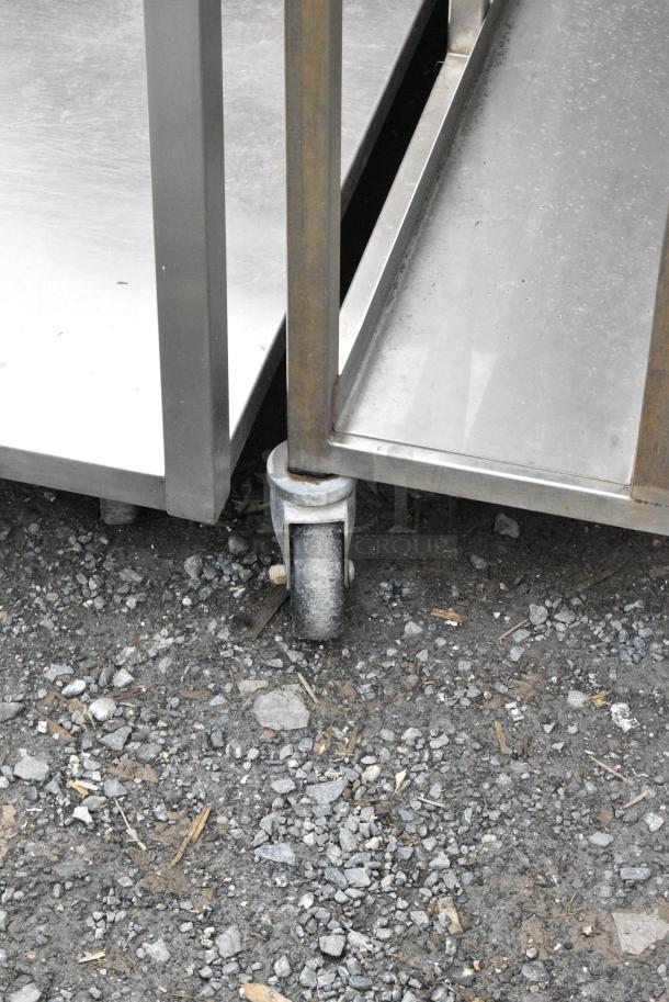 Metal Commercial Pan Rack on Commercial Casters. - Image 5 of 5