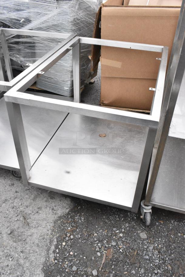 Metal Equipment Stand w/ Under Shelf on Commercial Casters. - Image 2 of 6