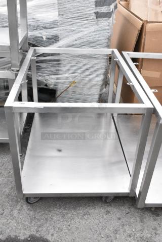 Metal Equipment Stand w/ Under Shelf on Commercial Casters.