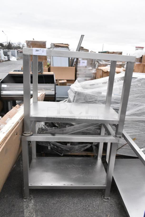 2 Metal Equipment Stand w/ Under Shelf. 2 Times Your Bid! - Image 1 of 5
