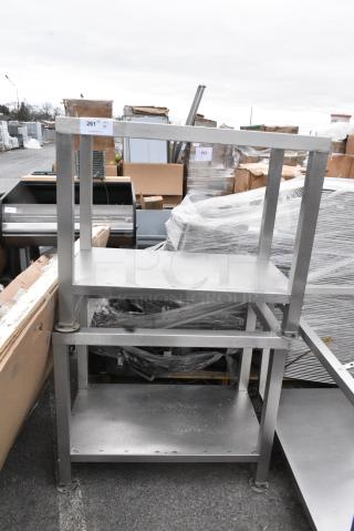 2 Metal Equipment Stand w/ Under Shelf. 2 Times Your Bid!